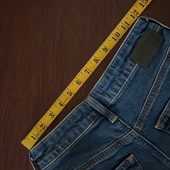 Mavi Victoria Brushed Raw Hem Wide Leg Nonstretch Cotton Jeans, Size 25x30 - Picture 7 of 7